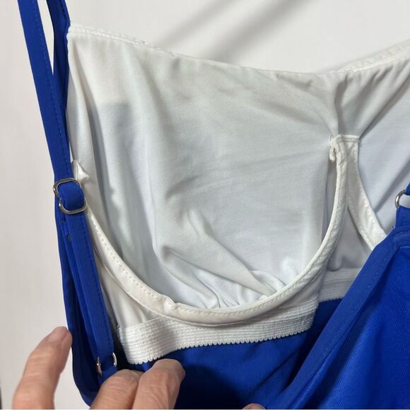 Miraclesuit Blue Swimsuit - Picture 3 of 8